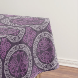 中世の鳥のテーブルクロス テーブルクロス