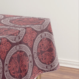 中世の鳥のテーブルクロス テーブルクロス