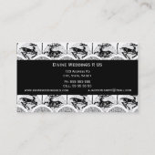 中世の鹿と木, 名刺テンプレート 名刺 (裏面)