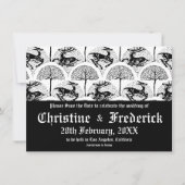 中世の鹿と木、日付を保存 セーブザデート (正面)