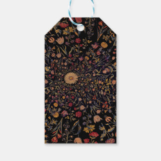中世の黒い花 ギフトタグ
