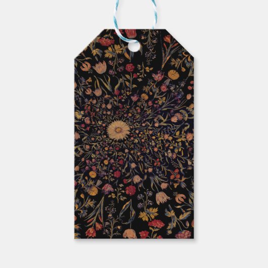 中世の黒い花 ギフトタグ (正面)