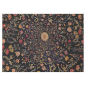 中世の黒の花 テーブルクロス (正面(横))