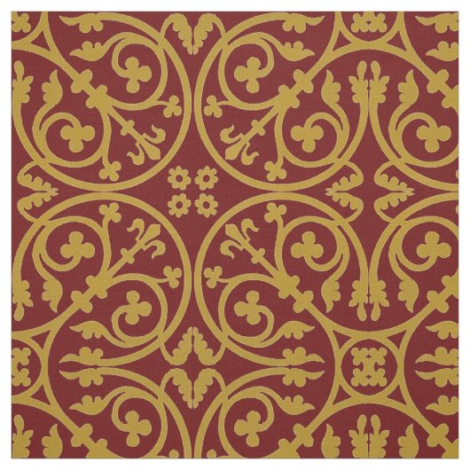 中世の13世紀のパターン ファブリック (見本)