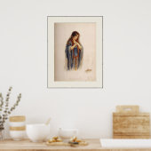 中世の「乞食のメイド」プリント ポスター (キッチン)