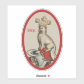 中世の「BLEP」キャットカスタムカットビニールのシール シール (シート)