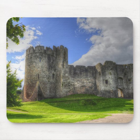 中世のChepstow Castle Monmoutshire，ウェールズ，英国 マウスパッド (正面)