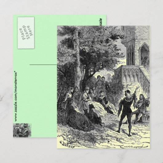 中世はがき ポストカード (正面/裏面)