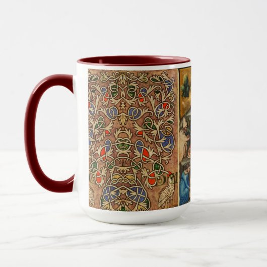 中世ぶどう畑ハーベストアンティークグレープヴィン マグカップ (左)