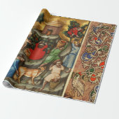 中世ぶどう畑ハーベストアンティークグレープヴィン ラッピングペーパー (アンロールド)