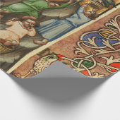 中世ぶどう畑ハーベストアンティークグレープヴィン ラッピングペーパー (角)