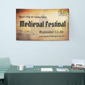 中世またはルネサンスイベント 横断幕 (トレードショー)