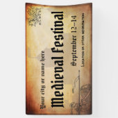 中世またはルネサンスイベント 横断幕 (縦)