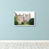 中世アイルランドの城、アンティーク庭園&タワー キャンバスプリント (インサイチュ (ウッドフロア))