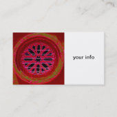 中世アイルランドの窓の名刺 名刺 (正面)