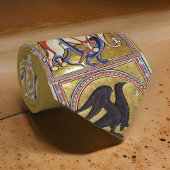 中世アバディーンベストリー金ゴールドブルーブラウンレッド ネクタイ