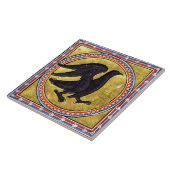 中世アバディーン推定ウッドペッカーセラミックタイル タイル (側面)