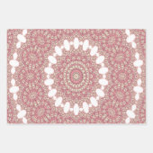 中世アラベスクスタイル対称パターンラップ ラッピングペーパーシート (正面3)