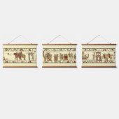 中世アングロサクソンのバイユー 吊り下げ型タペストリー (トリプル)