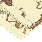 中世アングロサクソンのバユウのタペストリー ロングテーブルランナー (コーナー)