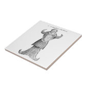 中世アンコウ タイル (側面)