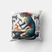 中世アンビルで武器を鍛造 クッション (裏面)