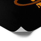 中世アートケルト結び目模様ブラウンディアー ポスター (角)