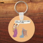 中世アートミーム – 私は招待されなりたい キーホルダー (正面)