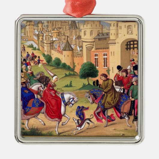 中世アート メタルオーナメント (正面)