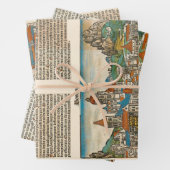 中世イタリアミラノボローニャアクイレイアヴィンテージ ラッピングペーパーシート (インサイチュ)