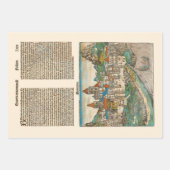 中世イタリアミラノボローニャアクイレイアヴィンテージ ラッピングペーパーシート (正面)