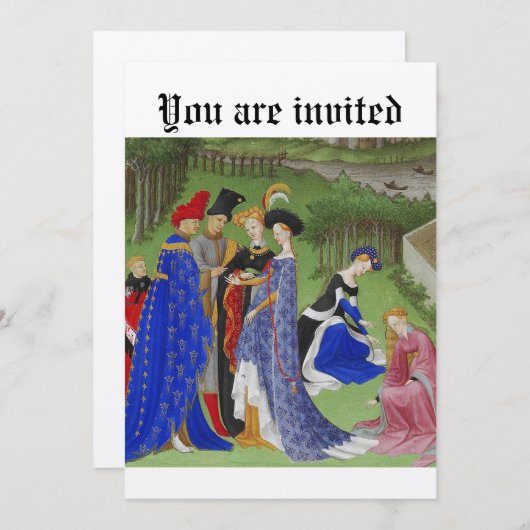 中世イベント 招待状 (正面/裏面)