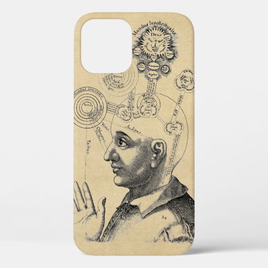 中世イラストレーション人間考え Case-Mate iPhoneケース (裏面)