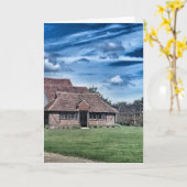 中世イングリッシュバーン カード (黄色い花)