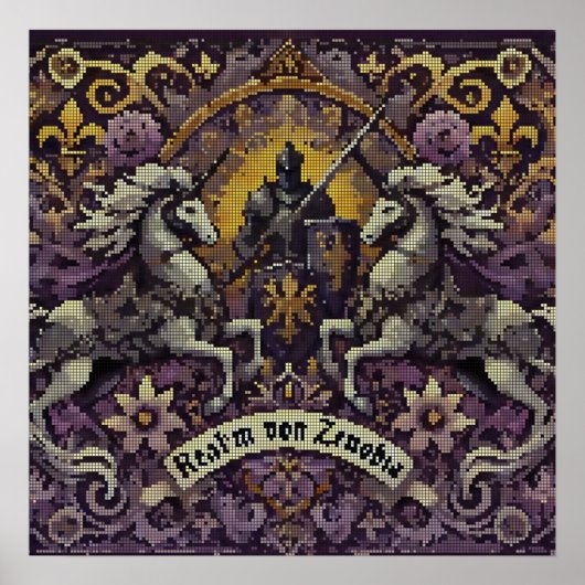 中世インスパイアの壁画 ポスター (正面)