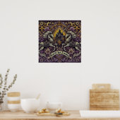 中世インスパイアの壁画 ポスター (キッチン)