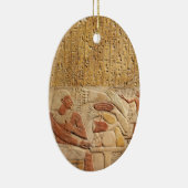 中世エジプト古代の象形文字 セラミックオーナメント (右)