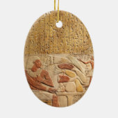 中世エジプト古代の象形文字 セラミックオーナメント (裏面)