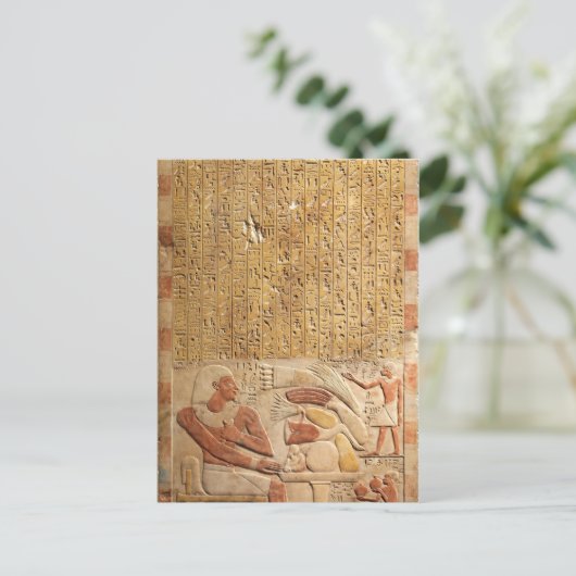 中世エジプト古代の象形文字 ポストカード (スタンド正面)