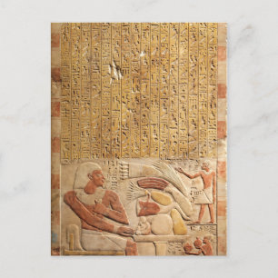 中世エジプト古代の象形文字 ポストカード