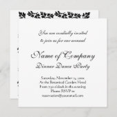 中世エレガントの照明付き原稿A 招待状 (正面/裏面)