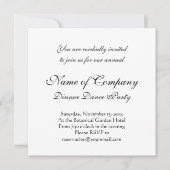 中世エレガントの緑の文字(モノグラム付き) 招待状 (正面)