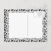 中世エレガント文字Aアンティークモノグラム ポストカード (裏面)