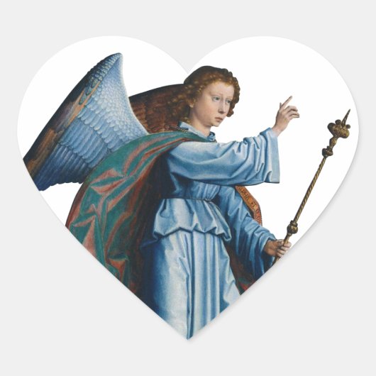 中世エンジェルステッカー ハートシール (正面)