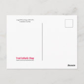 中世エンジェルハープ金ゴールドルネッサンスファインアート ポストカード (裏面)