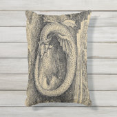 中世オロボロス・ドラゴン アウトドアクッション (正面(縦))