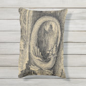 中世オロボロス・ドラゴン アウトドアクッション (裏面(縦))