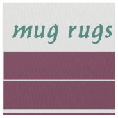 中世カジュアル「金曜日」 DIY Mug Rugs ファブリック (クローズアップ)