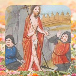 中世カトリック復活イエスキリスト・イースター スクエアシール