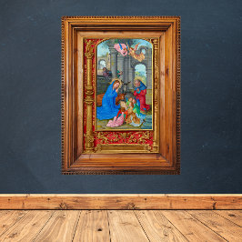 中世カトリック教会クリスマス出生 ポスター